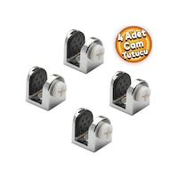 Tırnak Metal Cam Raf Tutucu Cam Etejer Menteşesi Krom Plastik Vidalı 8 mm (4 Adet) Tırnak Metal Cam Raf Tutucu Cam Etejer Menteşesi Krom Plastik Vidalı 8 mm (4 Adet)