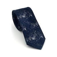 Gaffy Gri Desenli Lacivert Dokuma Kumaş Mendilli Slim Fit Kravat // Sdk-2613-2 Lacivert Gaffy Gri Desenli Lacivert Dokuma Kumaş Mendilli Slim Fit Kravat // Sdk-2613-2 Lacivert