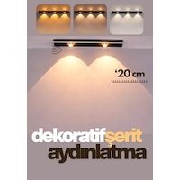 20cm Sensörlü Şarjlı Led Dekoratif Lamba Geçmeli 3 Farklı Renk Şerit Led Çok Renkli 20cm Sensörlü Şarjlı Led Dekoratif Lamba Geçmeli 3 Farklı Renk Şerit Led Çok Renkli