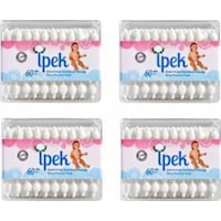 İpek Bebek Kulak Temizleme Çubuğu 60'lı 4 Adet