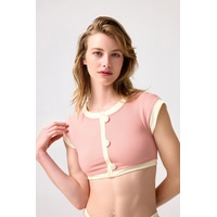 Los Ojos X Melodi Pudra-krem Fitilli Halter Yaka Bikini Üstü Vintage Top2 Pudra-krem Pudra-krem Los Ojos X Melodi Pudra-krem Fitilli Halter Yaka Bikini Üstü Vintage Top2 Pudra-krem Pudra-krem