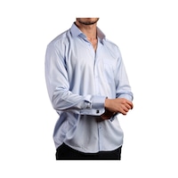 Dicotto Mavi Büyük Beden Rahat Kesim Micro Kumaş Kol Düğmeli Regular Fit Erkek Gömlek - 190-4 001 Dicotto Mavi Büyük Beden Rahat Kesim Micro Kumaş Kol Düğmeli Regular Fit Erkek Gömlek - 190-4 001