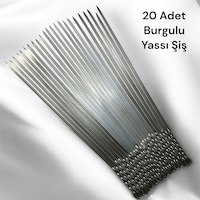 20 Adet Yassı Mangal Şişi,domates Sebze Patlıcan Tavuk Kanat Şişi 20 Adet Yassı Mangal Şişi,domates Sebze Patlıcan Tavuk Kanat Şişi
