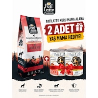 Pati Latte Kuru Köpek Maması 20 Prt 15 Kg 2 Adet 415 Gr Konserve Hediyeli Pati Latte Kuru Köpek Maması 20 Prt 15 Kg 2 Adet 415 Gr Konserve Hediyeli