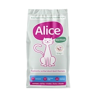 Alice Light & Sterilised Kısır veya Kilolu Kedi Maması Somonlu Karidesli 12 KG