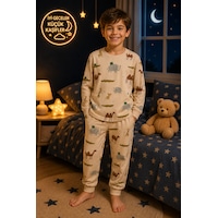 Durukoza %100 Pamuk 4 Mevsim Çocuk Pijama Takımı 8-13 Yaş Yumuşak Dokulu Açık Bej Durukoza %100 Pamuk 4 Mevsim Çocuk Pijama Takımı 8-13 Yaş Yumuşak Dokulu Açık Bej