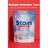 Stain İt Zero Hepsi Bir Arada Toz Bulaşık Makinesi Deterjanı & Güçlü Temizlik Üstün Parlaklık40 Yıkama