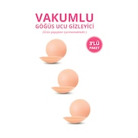 Cottonhill Ten Vakumlu Yapışkansız Göğüs Ucu Kapatıcı, Meme Ucu Kapatıcı 3'lü Paket Bej Cottonhill Ten Vakumlu Yapışkansız Göğüs Ucu Kapatıcı, Meme Ucu Kapatıcı 3'lü Paket Bej