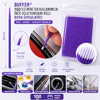 100 Lü Mini Tek Kullanımlık Araba Rötüş Fırçası - İnce Uçlu Yumuşak Kıllı Boya Uygulayıcı 100 Lü Mini Tek Kullanımlık Araba Rötüş Fırçası - İnce Uçlu Yumuşak Kıllı Boya Uygulayıcı