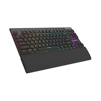 Rampage Beru Siyah 2.4g + Bt Wireless Red Swıtch Mekanik Gaming Oyuncu Klavye Slim Low Profile Rgb Tkl Rampage Beru Siyah 2.4g + Bt Wireless Red Swıtch Mekanik Gaming Oyuncu Klavye Slim Low Profile Rgb Tkl