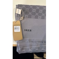 Aker Elegance Monogram Şal 001 Gri Aker Elegance Monogram Şal 001 Gri