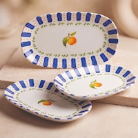 Güral Kayısı Desenli 19 Cm 3lü Porselen Kayık Tabak Seti Diğer Güral Kayısı Desenli 19 Cm 3lü Porselen Kayık Tabak Seti Diğer