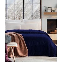 Özdilek Prestige Embos Çift Kişilik Battaniye 220x240 -lacivert Lacivert Özdilek Prestige Embos Çift Kişilik Battaniye 220x240 -lacivert Lacivert