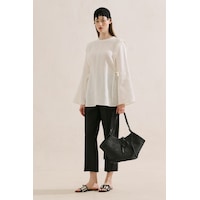 Manuka Keten Bağlamalı Geniş Kol Tunik Ekru Ss26tnk00007-01 No Manuka Keten Bağlamalı Geniş Kol Tunik Ekru Ss26tnk00007-01 No