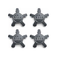 Audi Ahtapot 5 Kol Jant Göbeği Kapağı Kapak 4 Adet Füme Audi Ahtapot 5 Kol Jant Göbeği Kapağı Kapak 4 Adet Füme