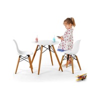 Seduna Eames Child 2X1 Sandalye Masa Takım | Natural Ahşap Ayaklı-Beyaz Seduna Eames Child 2X1 Sandalye Masa Takım | Natural Ahşap Ayaklı-Beyaz
