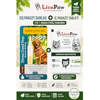 2'li Set 10-20 Kg Köpekler Için Bitkisel Iç Tablet Dış Ense Bitkisel Damla Seti - 1 Damla 2 Tablet 2'li Set 10-20 Kg Köpekler Için Bitkisel Iç Tablet Dış Ense Bitkisel Damla Seti - 1 Damla 2 Tablet
