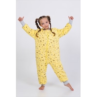 Cantoy Kız Erkek Çocuk Kalın Elyaf Dolgulu Premium Kalite 2.5 Tog Desenli Uyku Tulumu Sarı - Kahverengi Cantoy Kız Erkek Çocuk Kalın Elyaf Dolgulu Premium Kalite 2.5 Tog Desenli Uyku Tulumu Sarı - Kahverengi