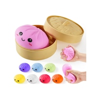 Squishy Dumpling Gizemli Renkli Squishy - Büyük Boy 10x10 Cm