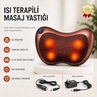 Isı Terapili Masaj Yastığı Ev Ve Araç İçin Boyun Bel Sırt Bacak Masaj Aleti-1742 Gri Isı Terapili Masaj Yastığı Ev Ve Araç İçin Boyun Bel Sırt Bacak Masaj Aleti-1742 Gri