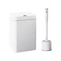 Sensörlü Otomatik Plastik Çöp Kovası 12 Litre + Deterjan Hazneli Silikon Klozet Fırçası Beyaz Sensörlü Otomatik Plastik Çöp Kovası 12 Litre + Deterjan Hazneli Silikon Klozet Fırçası Beyaz