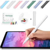 Apple Pencil 1-2 Nesil Pro Usb-c Uyumlu Soft Yumuşak Silikon Kalem Tutucu Ve 8'li Kalem Ucu Koruyucu Beyaz Apple Pencil 1-2 Nesil Pro Usb-c Uyumlu Soft Yumuşak Silikon Kalem Tutucu Ve 8'li Kalem Ucu Koruyucu Beyaz