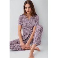 Pierre Cardin Kadın Mor Gömlek Pijama Takım Pc9184-s-v1 Mor Pierre Cardin Kadın Mor Gömlek Pijama Takım Pc9184-s-v1 Mor