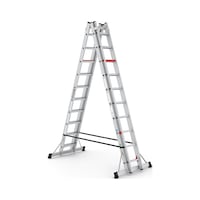 Çağsan TA003 2x10 Basamaklı Doublex A Tipi Çift Taraflı Sürgülü Merdiven