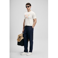 Lufian Sunny Modern Grafik T- Shirt Kırık Beyaz Kırık Beyaz 111020291100510