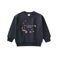 Pullu Ay Yıldız Nakışlı Sweatshirt 2-8 Yaş Antrasit Antrasit Pullu Ay Yıldız Nakışlı Sweatshirt 2-8 Yaş Antrasit Antrasit
