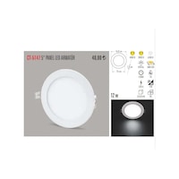 Ct-5147 12W Led Panel Armatür Cata Beyaz Ct-5147 12W Led Panel Armatür Cata Beyaz