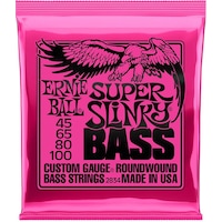 Ernie Ball P02834 Super Slinky Nickel 45-100 (4 Telli) Bas Gitar Ernie Ball P02834 Super Slinky Nickel 45-100 (4 Telli) Bas Gitar