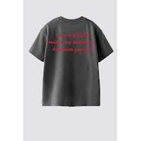 Monila Unisex Çocuk Pamuklu Sırtı Baskılı T-shirt Antrasit Monila Unisex Çocuk Pamuklu Sırtı Baskılı T-shirt Antrasit