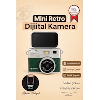 Mini Dijital Kamera 2k Flip Ekranlı Selfie Video Vlog Kamerası Cmr49 Koyu Yeşil Haki Mini Dijital Kamera 2k Flip Ekranlı Selfie Video Vlog Kamerası Cmr49 Koyu Yeşil Haki