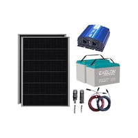 Mini Bağ Evi Solar Paketi 1200W İnverter 250W Güneş Paneli 2 x 100Ah Jel Akü Mini Bağ Evi Solar Paketi 1200W İnverter 250W Güneş Paneli 2 x 100Ah Jel Akü