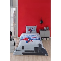 Spiderman Blue Web Tek Kişilik Lisanslı Lastikli Çocuk Nevresim Takımı Mavi Spiderman Blue Web Tek Kişilik Lisanslı Lastikli Çocuk Nevresim Takımı Mavi