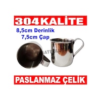 Paslanmaz Çelik Kulplu Bardak Su Bardağı 304 Kalite Paslanmaz Çelik Kulplu Bardak Su Bardağı 304 Kalite