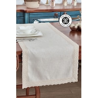 Evlen Home %100 Keten Pamuk Dantelli Runner 50x130 Cm Linen Kumaş Masa Örtüsü Sehpa Leke Tutmaz Mutfak Bej Evlen Home %100 Keten Pamuk Dantelli Runner 50x130 Cm Linen Kumaş Masa Örtüsü Sehpa Leke Tutmaz Mutfak Bej