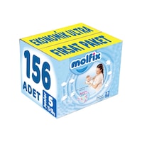Molfix Bebek Bezi 5 Numara Junior 156 Adet Ekonomik Molfix Bebek Bezi 5 Numara Junior 156 Adet Ekonomik