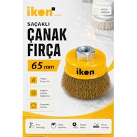 İkon Tools Saçaklı Çanak Fırça 65 Mm Çelik Tel Bakır Kaplama M14 Spiral Taşlama Uyumlu Pas Boya Temizleme İkon Tools Saçaklı Çanak Fırça 65 Mm Çelik Tel Bakır Kaplama M14 Spiral Taşlama Uyumlu Pas Boya Temizleme