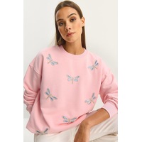 Shade Kadın Bisiklet Yaka Yusufcuk Taş İşlemeli Relaxed Sweatshirt 1558 60283660 - Şeker Pembe Shade Kadın Bisiklet Yaka Yusufcuk Taş İşlemeli Relaxed Sweatshirt 1558 60283660 - Şeker Pembe