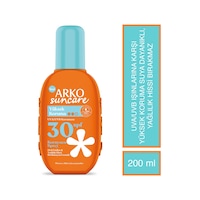 Arko Suncare Yüksek Korumalı Vücut Güneş Spreyi SPF30+ 200 ML Arko Suncare Yüksek Korumalı Vücut Güneş Spreyi SPF30+ 200 ML