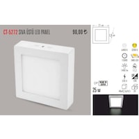 Cata Ct-5272 24 Watt Sıva Üst Led Armatür Kare Beyaz Işık N11.179 Cata Ct-5272 24 Watt Sıva Üst Led Armatür Kare Beyaz Işık N11.179