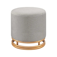 Nuvi Puf Gold Metal Çerçeveli Keten Çok Amaçlı Dekoratif Oturak, Makyaj Oturağı,montajsız Puf Bench Antrasit Nuvi Puf Gold Metal Çerçeveli Keten Çok Amaçlı Dekoratif Oturak, Makyaj Oturağı,montajsız Puf Bench Antrasit