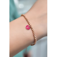 Papatya Silver 925 Ayar Gümüş Rose Kaplama Mineli E Harfli Dorika Toplu Bileklik Papatya Silver 925 Ayar Gümüş Rose Kaplama Mineli E Harfli Dorika Toplu Bileklik