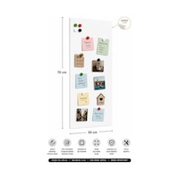 Yiğit Metal Mıknatıslı Pano Beyaz Ofis/çalışma Odası İçin Mıknatıs Hediyeli Metal Magnet Hatıra Panosu 24 x 70 CM Yiğit Metal Mıknatıslı Pano Beyaz Ofis/çalışma Odası İçin Mıknatıs Hediyeli Metal Magnet Hatıra Panosu 24 x 70 CM