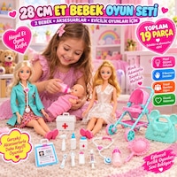 Oyuncak Doktor Hemşire Et Bebek Anne Bebek Oyun Seti 19 Parça Aksesuarlı Evcilik Oyunu Açık Pembe - Beyaz Oyuncak Doktor Hemşire Et Bebek Anne Bebek Oyun Seti 19 Parça Aksesuarlı Evcilik Oyunu Açık Pembe - Beyaz