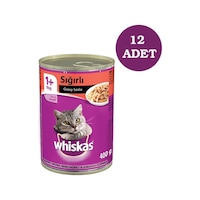 Whiskas Biftekli Konserve Yetişkin Kedi Maması 12 x 400 G Whiskas Biftekli Konserve Yetişkin Kedi Maması 12 x 400 G