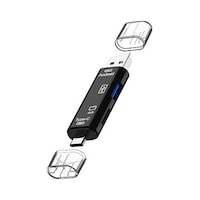 Smart OTG 3 In 1 Type-C ve Micro Usb TF Card Reader Çevirici Smart OTG 3 In 1 Type-C ve Micro Usb TF Card Reader Çevirici