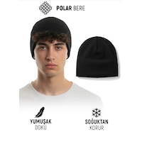 Qulothes Qu-tex Extra Kalın Termal Polar Soğuk Geçirmez Bere Unisex Pamuklu Kışlık Şapkaa Siyah Qulothes Qu-tex Extra Kalın Termal Polar Soğuk Geçirmez Bere Unisex Pamuklu Kışlık Şapkaa Siyah